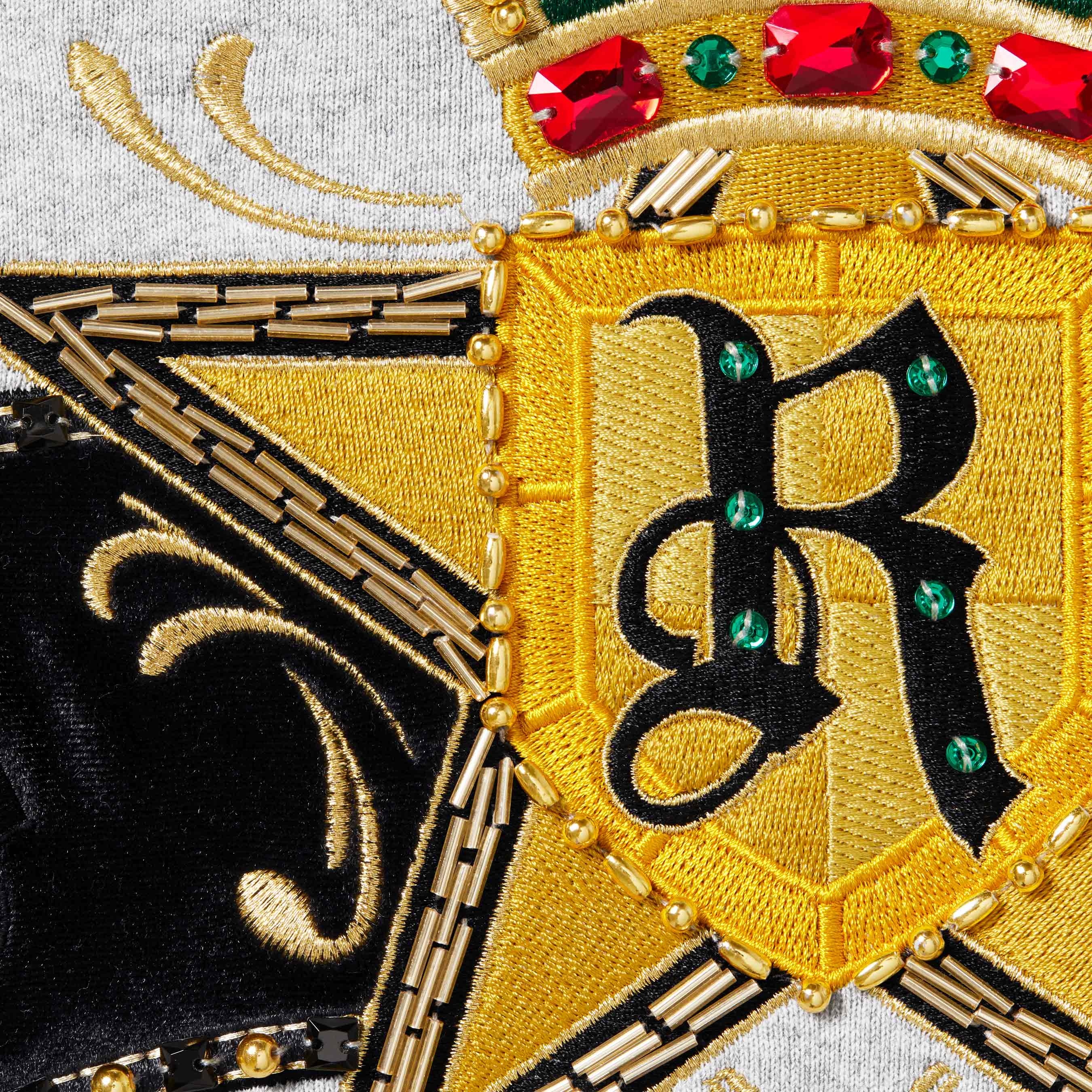 Crest Zip Up Hooded Sweatshirt view 4
